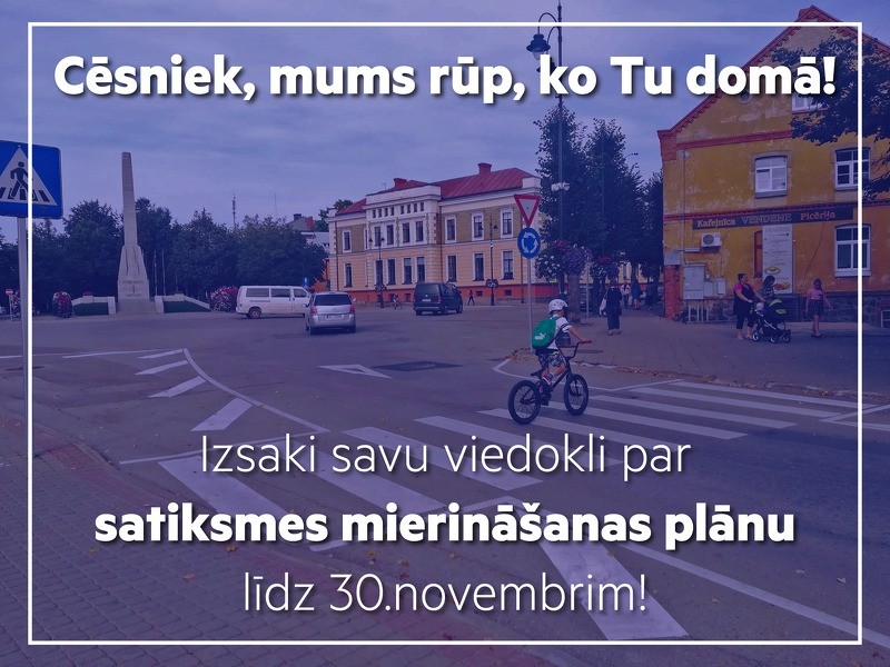 Aptaujā izsaki viedokli par topošo satiksmes mierināšanas plānu