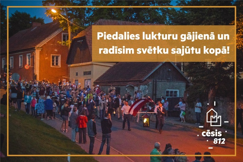 Aicinām doties "Cēsis 812" svētku gājienā