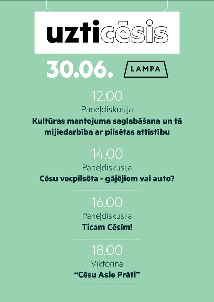 Satiec Cēsis “uzticēsis” teltī festivālā “Lampa”