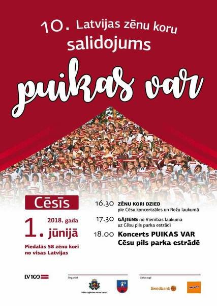 Satiksmes ierobežojumi Latvijas zēnu koru gājiena laikā