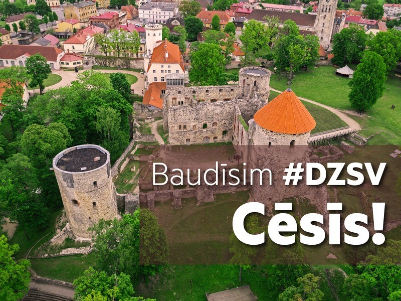 Vispārējo latviešu Dziesmu un Deju svētku noslēguma koncerta tiešraide Cēsīs