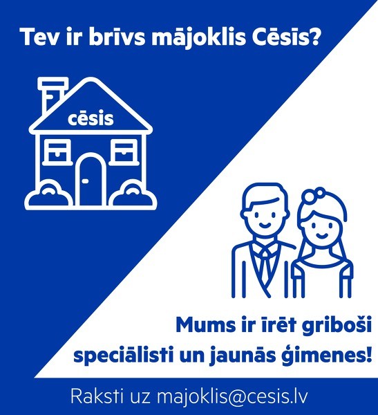 Pašvaldība aicina cēsniekus izīrēt dzīvokļus speciālistiem