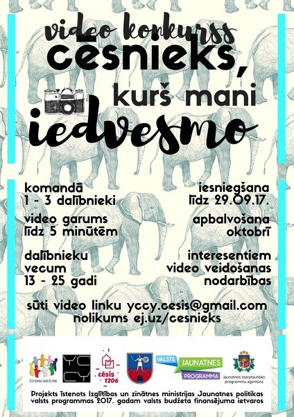 Piedalies video konkursā "Cēsnieks, kurš iedvesmo"
