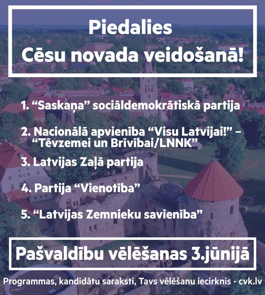 Pašvaldību vēlēšanas Cēsu novadā