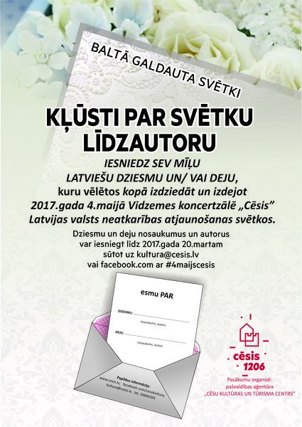 Kļūsti par Baltā galdauta svētku līdzautoru!