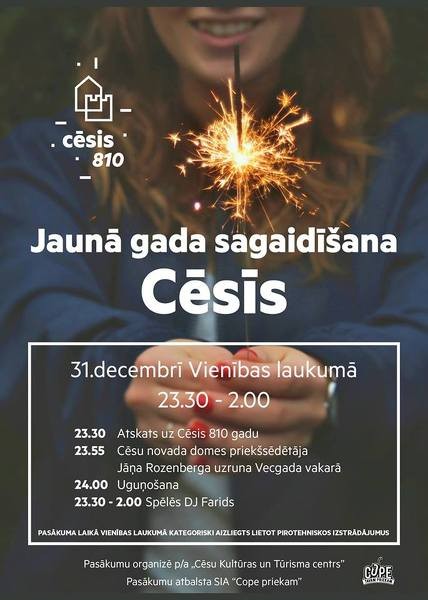 Satiksmes ierobežojumi Vecgada vakarā Vienības laukumā