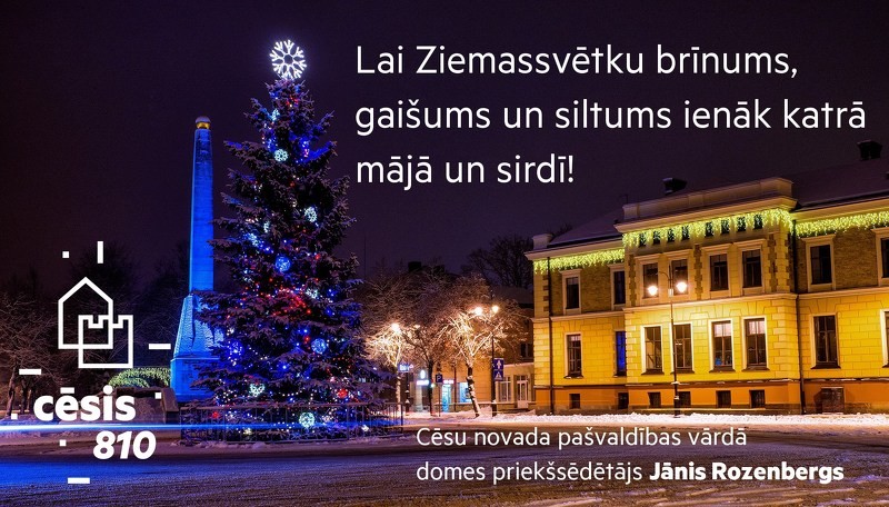 Cēsu novada pašvaldība vēl priecīgus svētkus!