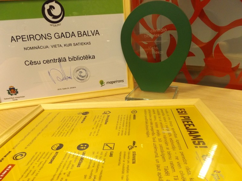 Cēsu Centrālā bibliotēka - pieejamākā vieta, kur satiekas