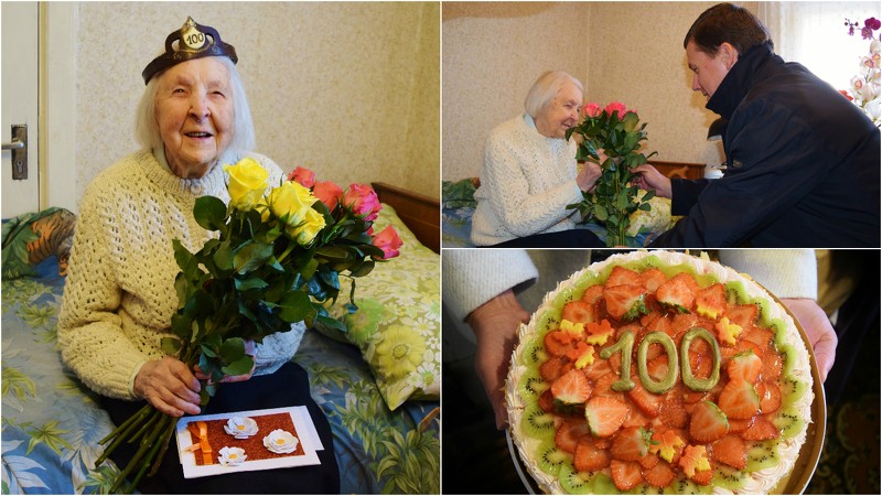 Sveic Cēsu simtgadnieci Mariju Gailīti