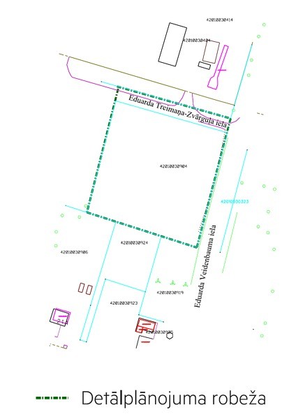 Sāk detālplānojuma izstrādi zemes gabalam Edvarda Treimaņa-Zvārguļa ielā