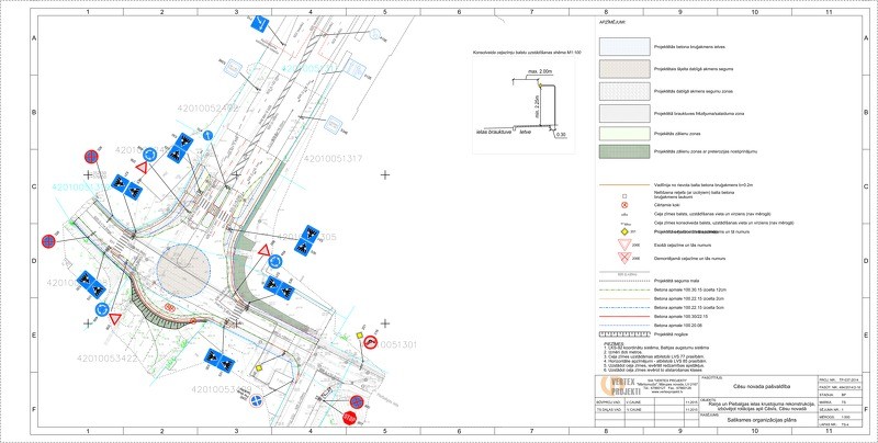 Šovasar plānots izbūvēt Raiņa-Piebalgas ielas krustojuma rotācijas apli