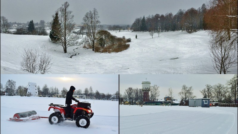 Iespēja slēpot Cēsu stadionā un Pirtsupītes gravā