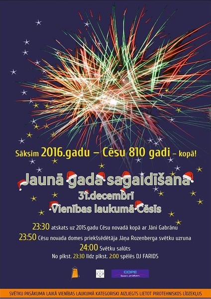 Sāksim Jauno 2016.gadu - Cēsu 810 gadi - kopā