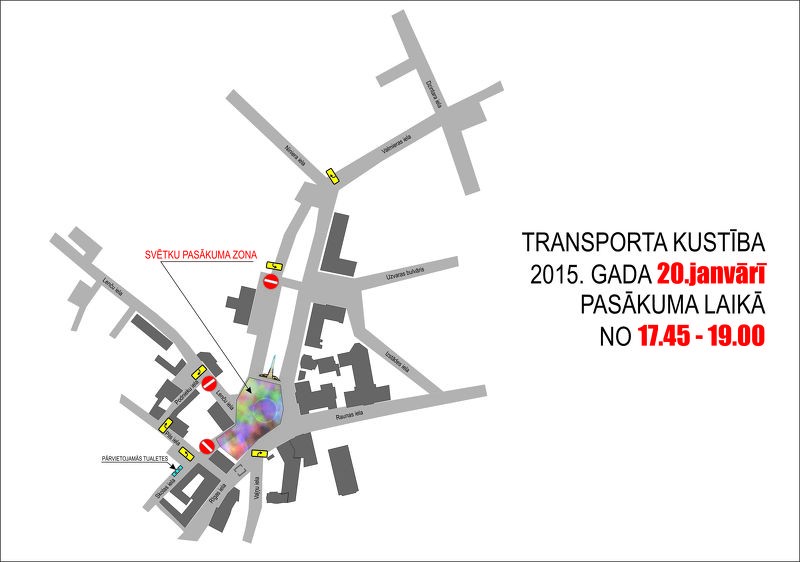 Satiksmes ierobežojumi barikāžu atceres pasākuma laikā