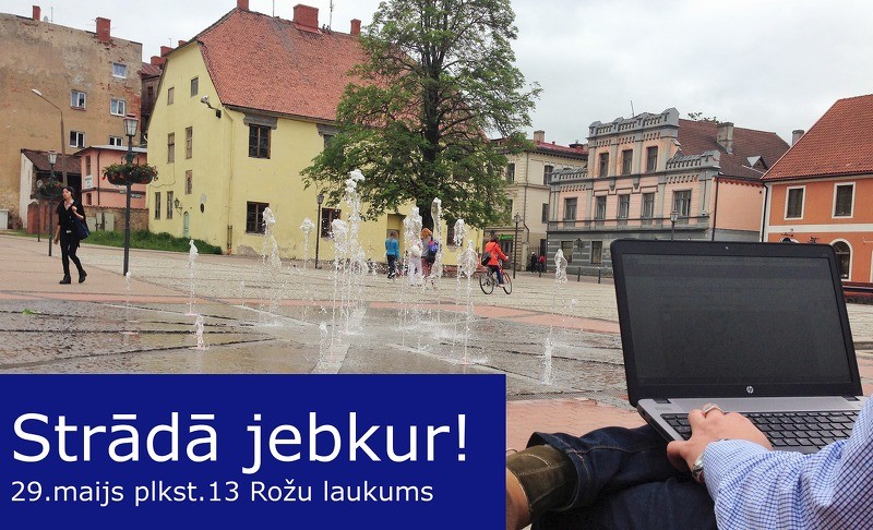 Rožu laukumā notiks "Strādā jebkur!" diena