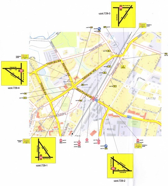 No 2. līdz 6. jūnijam slēgs pārbrauktuvi uz J.Poruka ielas