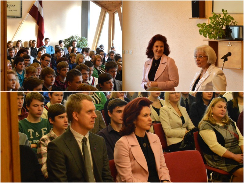 Solvita Āboltiņa: Skolēni palīdz valstij, labi mācoties