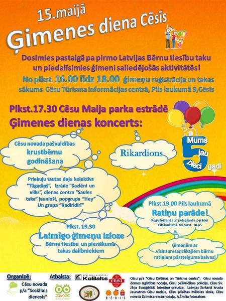 Šodien Cēsīs Ģimenes diena