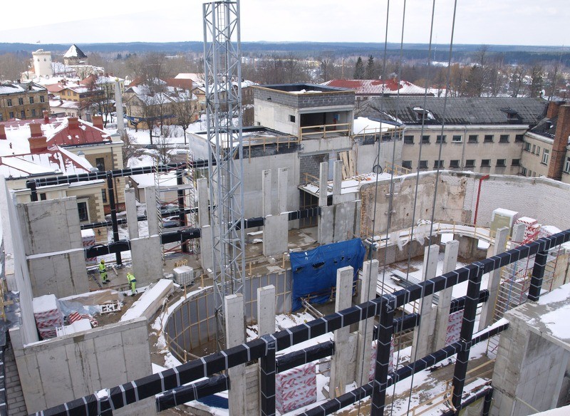 Vidzemes Mūzikas un kultūras centra būvniecība rit pilnā sparā