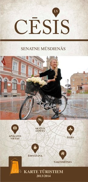 Izdota jauna Cēsu tūrisma karte 2013/2014