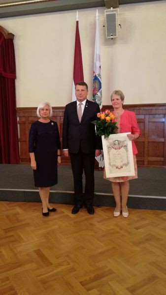 DACVĢ skolotājai Elitai Rozītei Ata Kronvalda balva