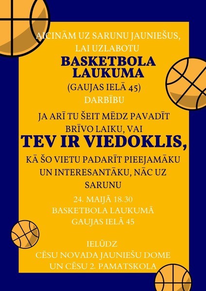 Saruna par 2.pamatskolas basketbola laukuma izmantošanu