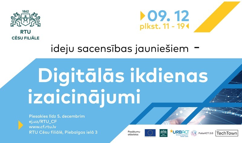 Ideju sacensības jauniešiem "Digitālās ikdienas izaicinājumi"