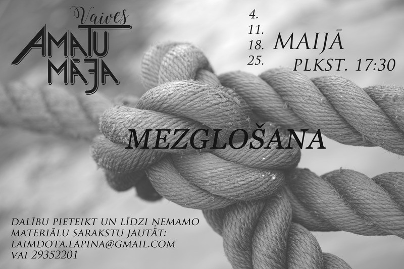 Mezglošana Vaives Amatu mājā