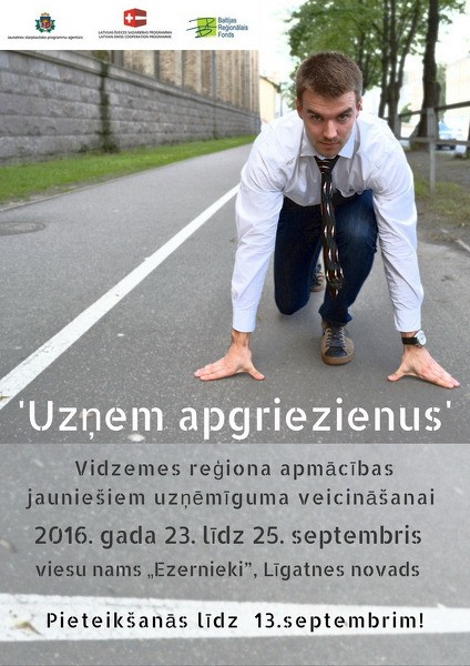 Apmācībās uzņēmīguma veicināšanai „Uzņem apgriezienus”