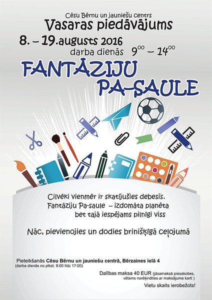 Vasaras brīvlaika piedāvājumi 1.-4.klašu skolēniem