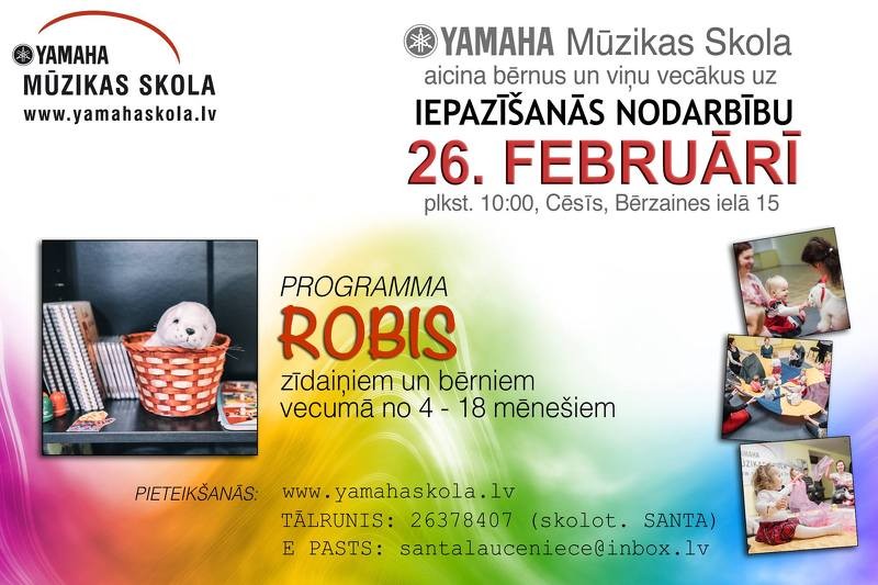 Iepazīšanās nodarbība "Yamaha Mūzikas Skolā"