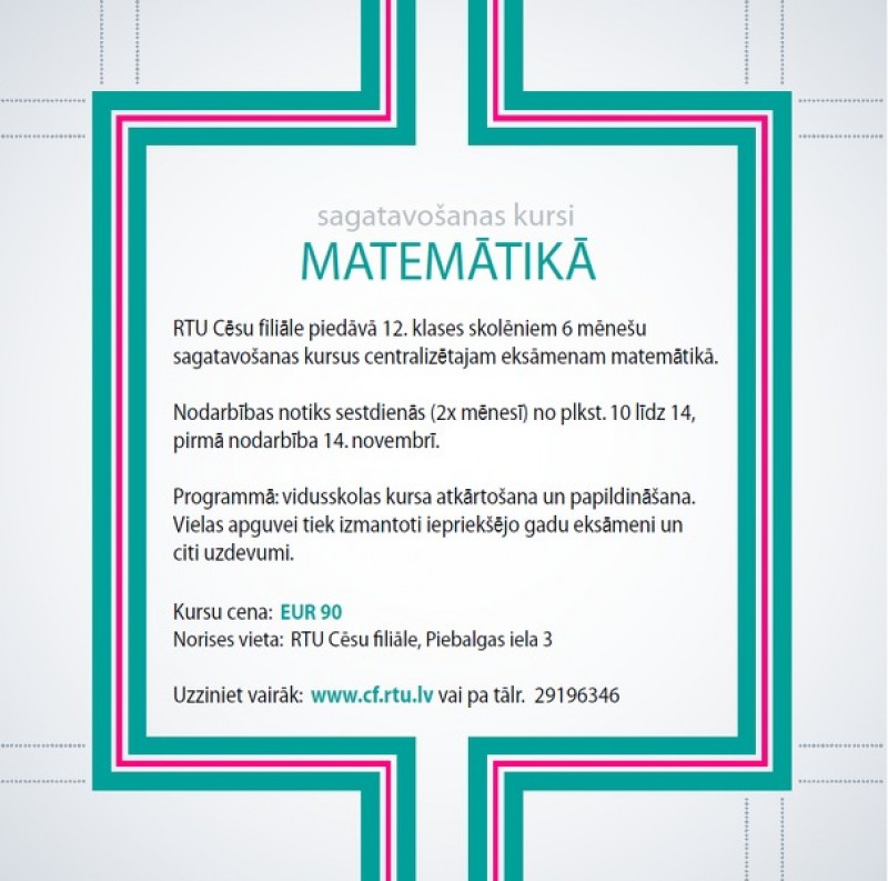 Piedāvā matemātikas kursus
