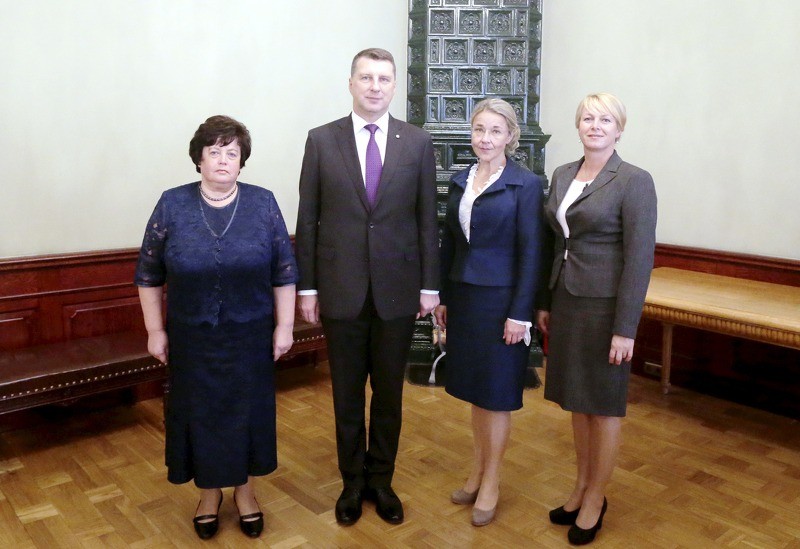 Pasaules olimpiāžu uzvarētāju pieņemšana pie Valsts prezidenta