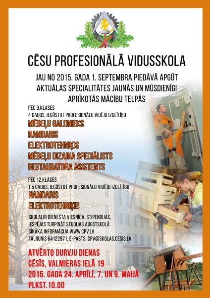 Profesionālās vidusskolas atvērto durvju diena jaunajās mācību telpās