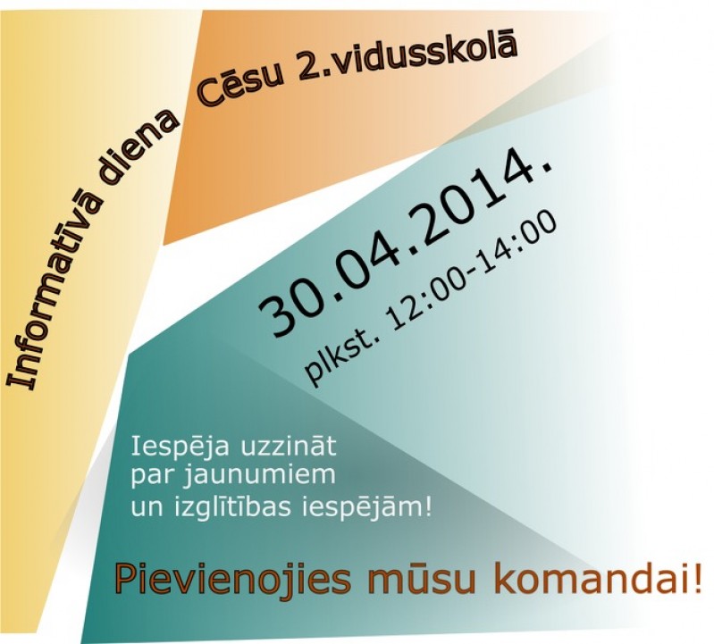 Informatīvā diena Cēsu 2.vidusskolā