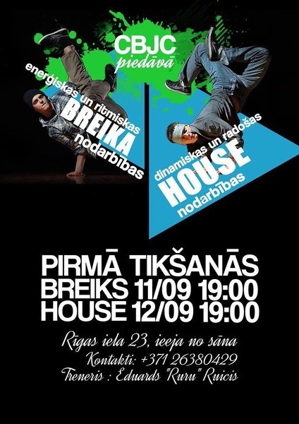 Jauniešu mājā apgūs breika un house dejas