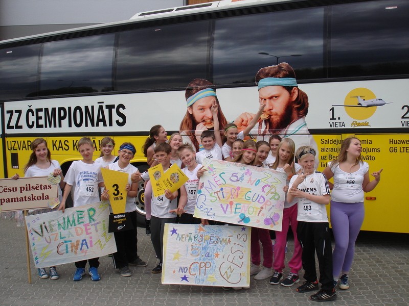 Cēsu pilsētas pamatskolas komanda veiksmīgi piedalās "ZZ Čempionātā"