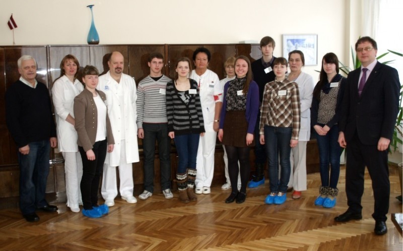 Norit skolēnu pieteikšanās Ēnu dienai Cēsu klīnikā