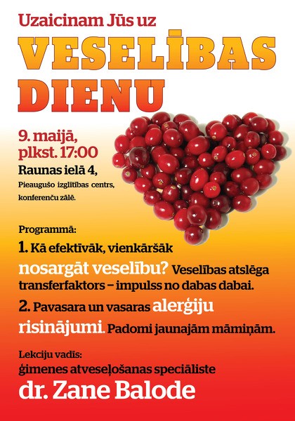 Veselības dienas seminārs