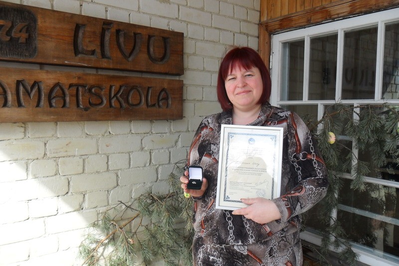 Līvu pamatskolas skolotājai starptautiska mēroga atzinība