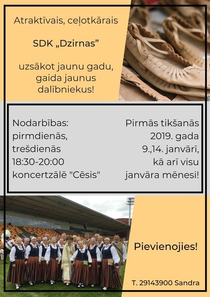 Senioru deju kolektīvs “Dzirnas” uzņem jaunus dalībniekus