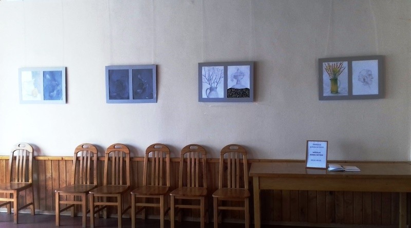 Zīmēšanas pulciņa dalībnieku darbu izstāde “Kaķukrogā”