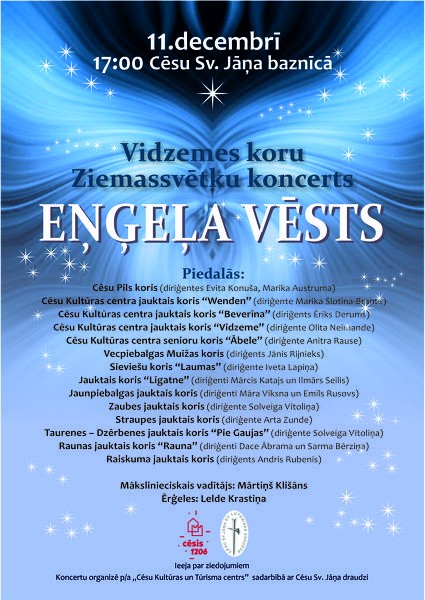 Vidzemes koru koncerts “Eņģeļa vēsts”