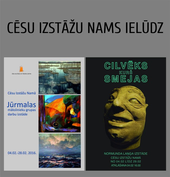 Jūrmalas mākslinieku grupas darbu izstāde un Normunda Laņģa keramiskie smiekli