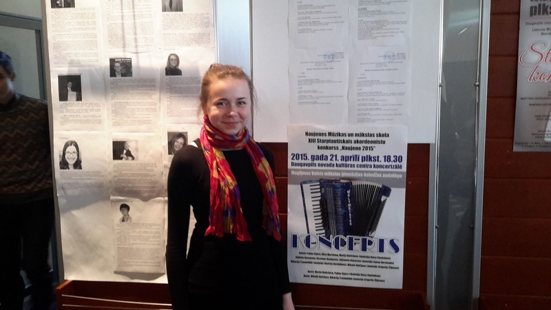 AKCMV audzēknei Alisei Siliņai II vieta Starptautiskajā akordeonistu konkursā