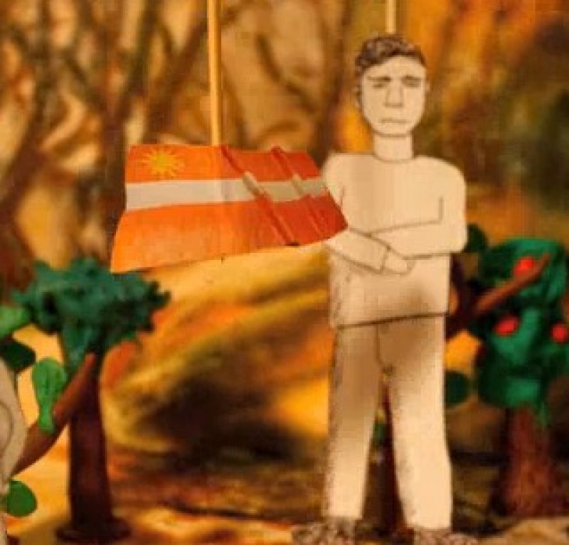 Atzīmējot Latvijas jubileju, jaunieši izveido multeni par karoga vēsturi