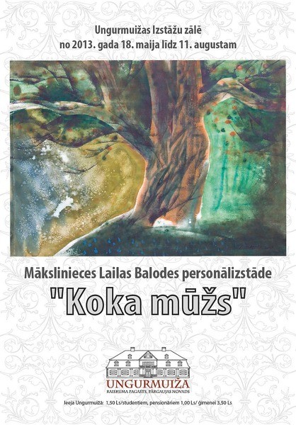 Lailas Balodes personālizstāde "Koka mūžs"