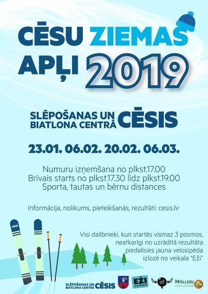Slēpošanas seriāla "Cēsu ziemas apļi 2019" rezultāti