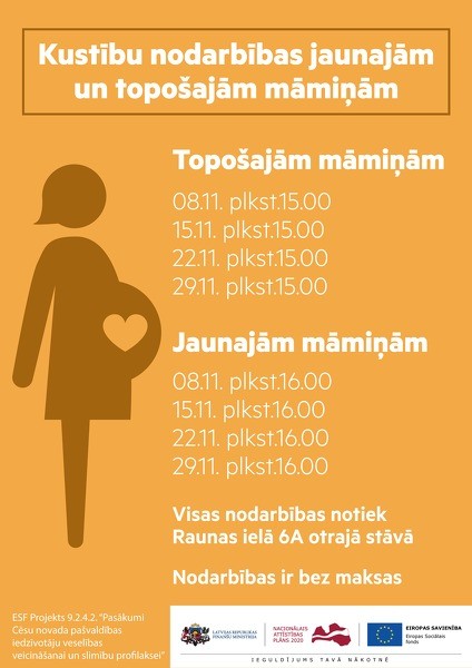 "Sporto Cēsīs 2018" novembra nodarbības