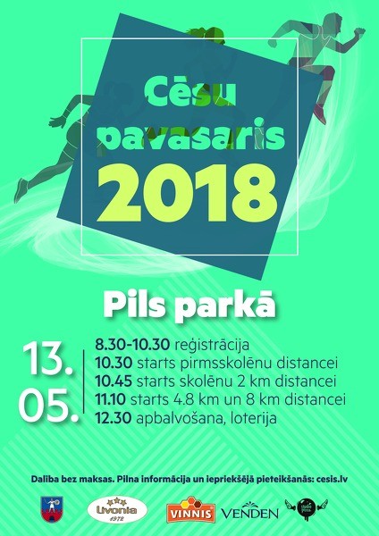 Skrējiena-nūjošanas pārgājiena "Cēsu pavasaris 2018" rezultāti